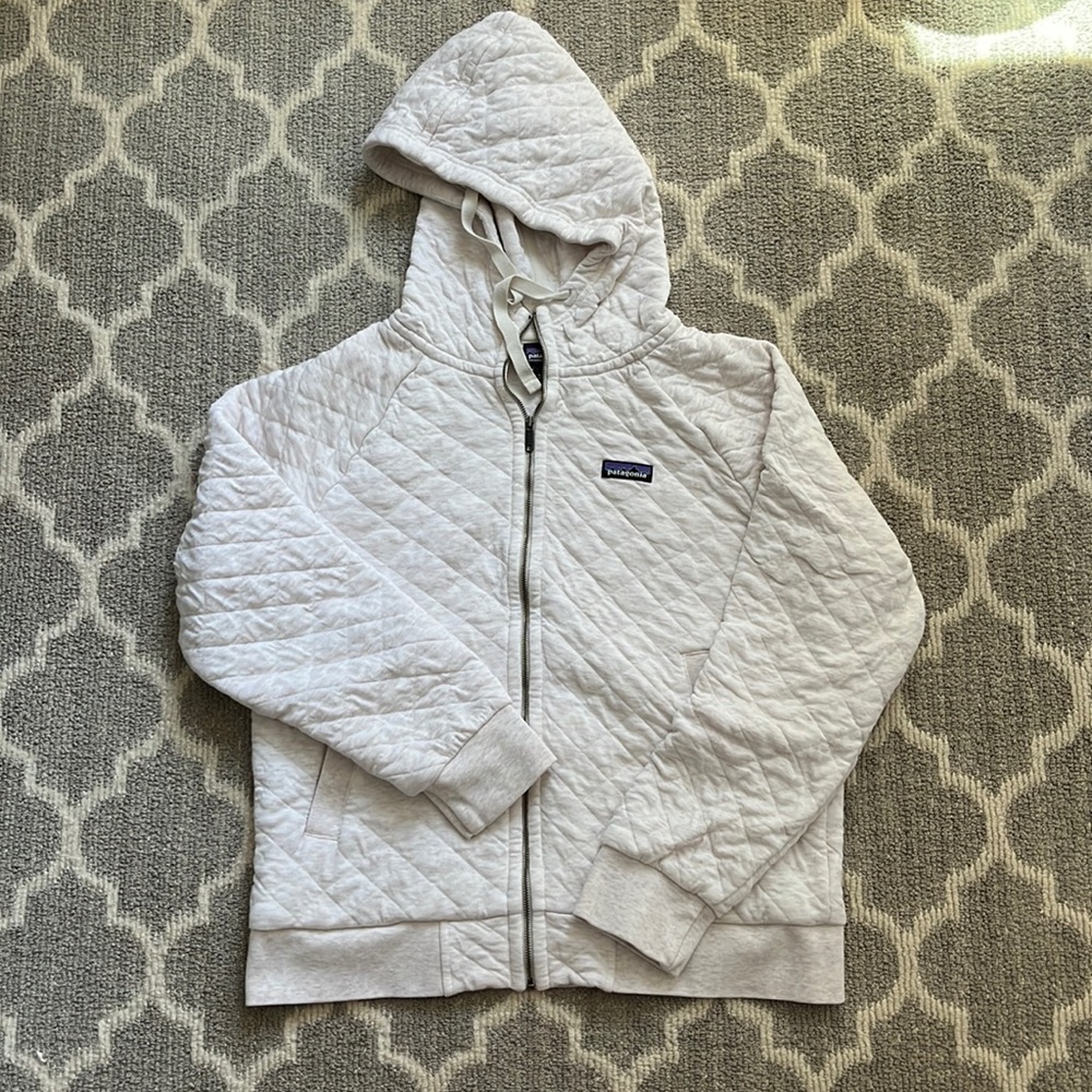 Patagonia organic cotton quilt hoodie